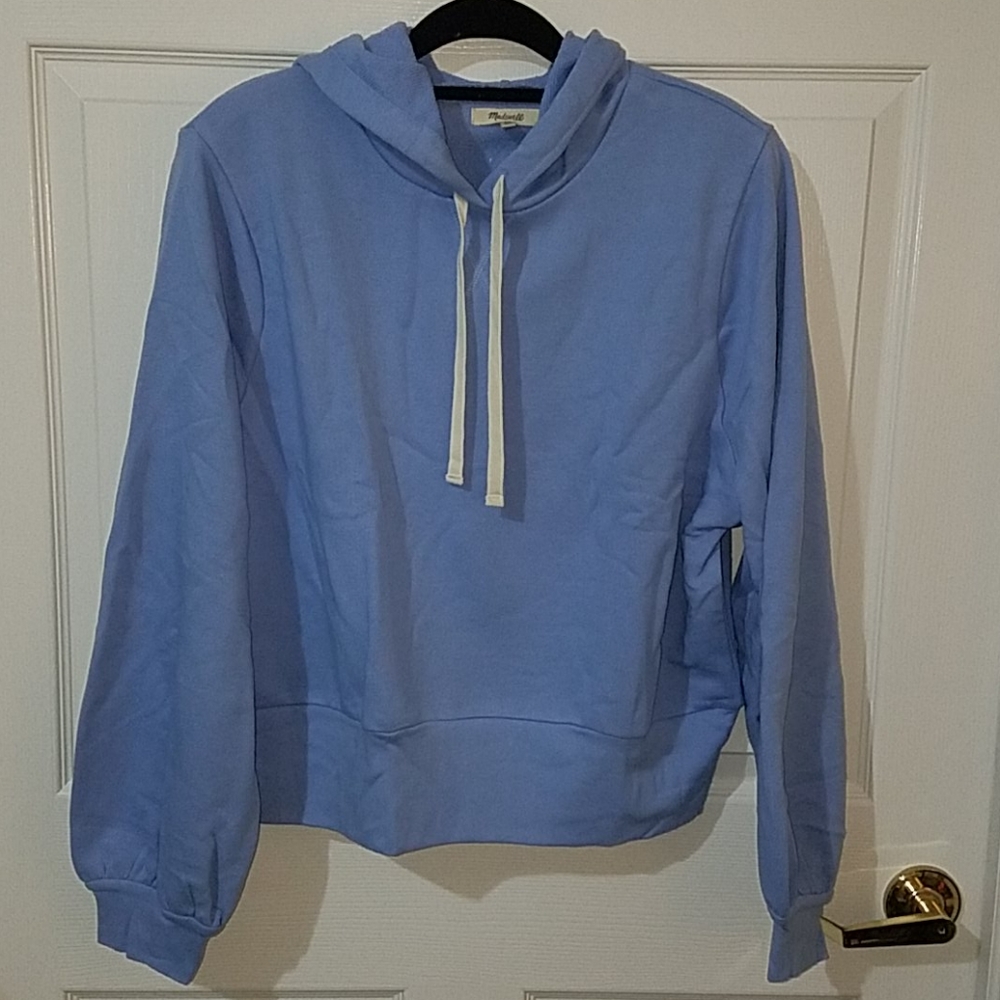 BNWT Madewell Bubble Sleeve Hoodie Sz 2X, 3X - Picture 2 of 6